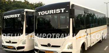 27 seater bharat benz mini coach hire in delhi
