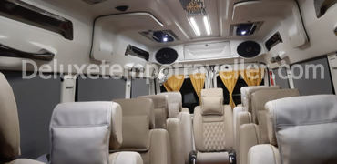 12+1 seater deluxe 1x1 tempo traveller for chardham yatra 2020