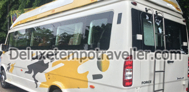 12 seater luxury 2x1 tempo traveller with toilet and washroom
