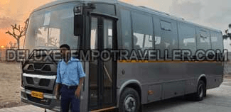 18 seater imported mini coach with toilet washroom hire in delhi