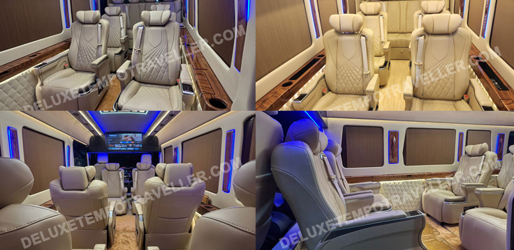 10 seater super luxury force urbania van with modified luxury seats van on rent in delhi