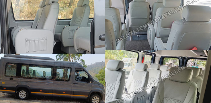 12 seater force urbania van with modified luxury seats mini van on rent in delhi