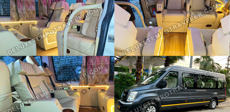 8 seater force urbania van with modified luxury seats mini van on rent in delhi