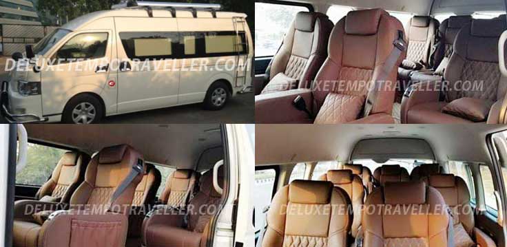 9 seater toyota commuter grand hiace commuter luxury coach hire in delhi india
