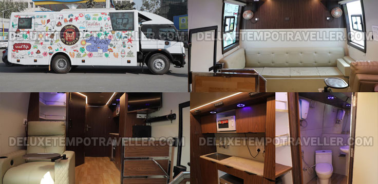 bharat benz vanity van hire for film and events shooting in delhi